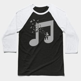 Bass Guitar Butterfly Baseball T-Shirt